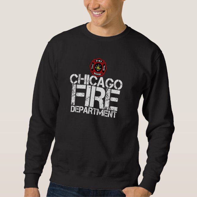 Sudadera Chicago Fire Department TShirt Firehouse Tee Shirt (Anverso)