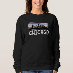 Sudadera Chicago Illinois Hogar Estado Chicago Ciudad Downt