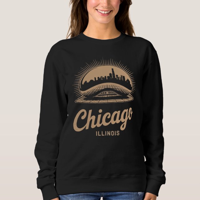 Sudadera Chicago Illinois The Bean T-Shirt (Anverso)