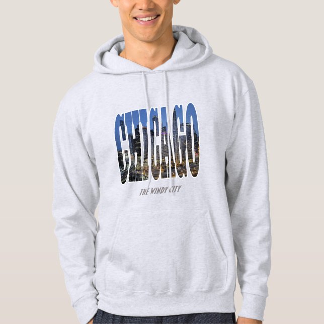 Sudadera Chicago - La Ciudad del Viento (Anverso)