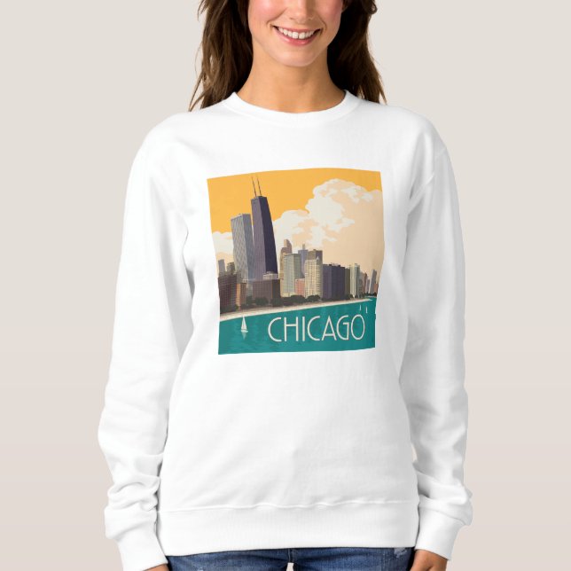 Sudadera Chicago | Modern Skyline (Anverso)