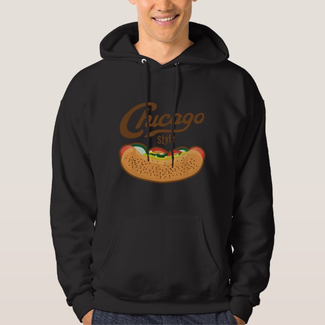 Sudadera Chicago Style Hot Dog Summer  (Anverso)