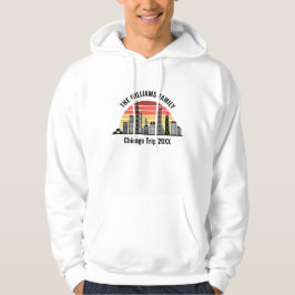 Sudadera Chicago Sunset Customized Family Trip