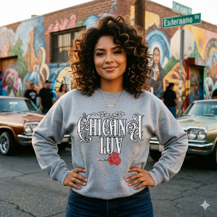 Sudadera Chicana Love   Ropa callejera del Orgullo