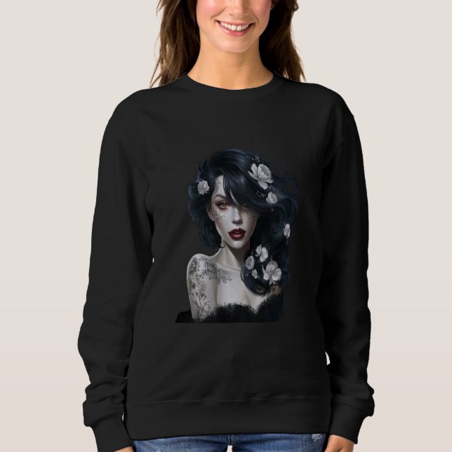 Sudadera Chicano Chicana La Raza Barrio Tattoo Muerte 9 (Anverso)