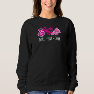 Sudadera Chicas adolescentes animadores de Peace Love Cheer