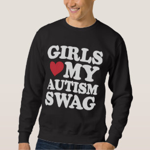 Sudadera Chicas Aman Mi Swagger de Autismo Divertido Concie