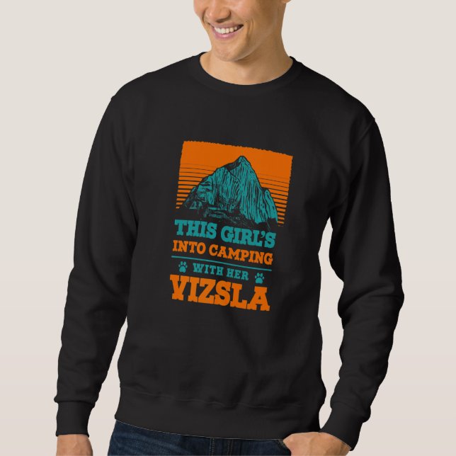 Sudadera Chicas Caminando Con Su Madre Perro Vizsla (Anverso)