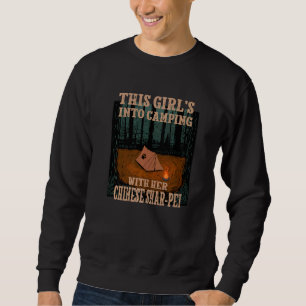 Sudadera Chicas Caminando Con Su Perro Chino Shar Pei 1
