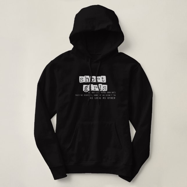 Sudadera Chicas cortos sarcásticos (Diseño del anverso)