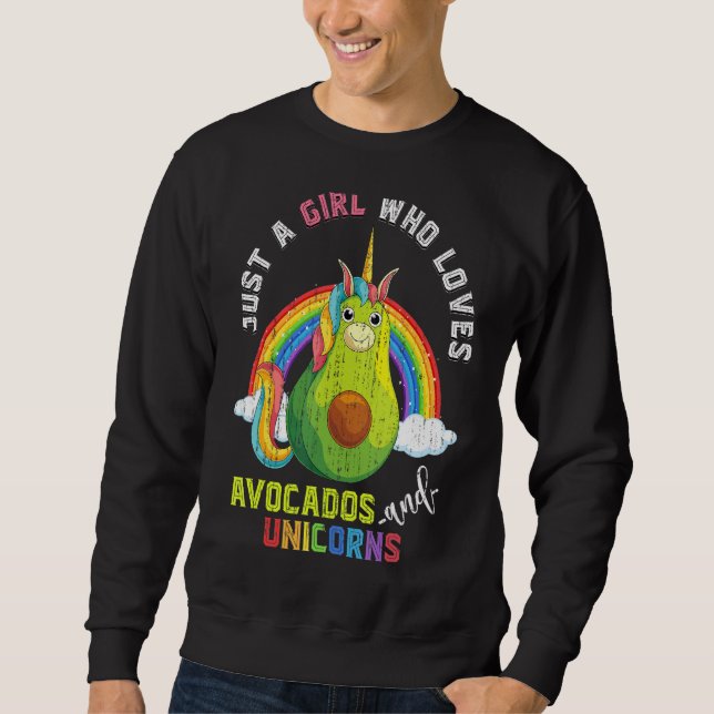 Sudadera Chicas de aguacate de animal arcoiris de Unicor fe (Anverso)