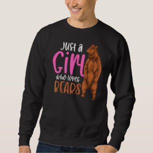 Sudadera Chicas de animales forestales oso marrón femenino