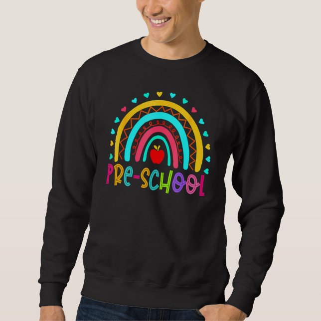 Sudadera Chicas de arcoiris preescolares Equipo de profesor (Anverso)