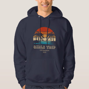 Sudadera Chicas de atardecer retro viaje a la soltera Matan