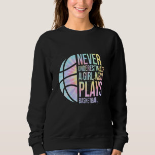 Sudadera Chicas de Baloncesto Nunca Subestimes a una Chica