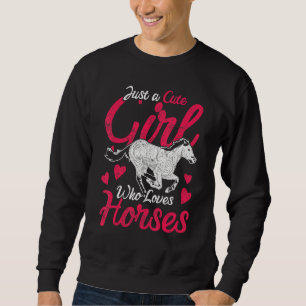 Sudadera Chicas de caballos de animales mujeres equitación 