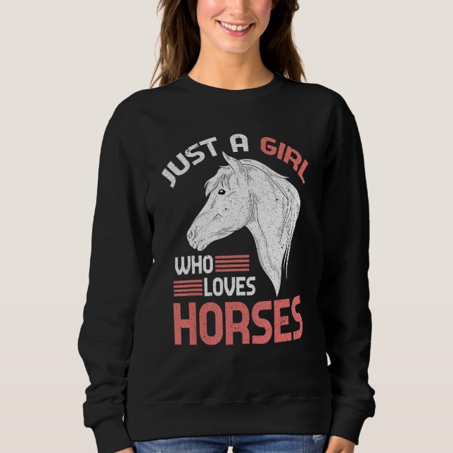 Sudadera Chicas de caballos mujeres caballos ecuestres mont (Anverso)