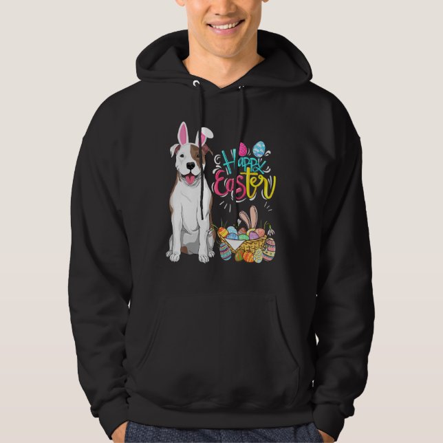 Sudadera Chicas de chicos de Pitbull, conejo de huevos de P (Anverso)