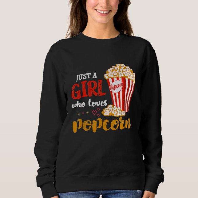 Sudadera Chicas de comida de cine Popcorn (Anverso)