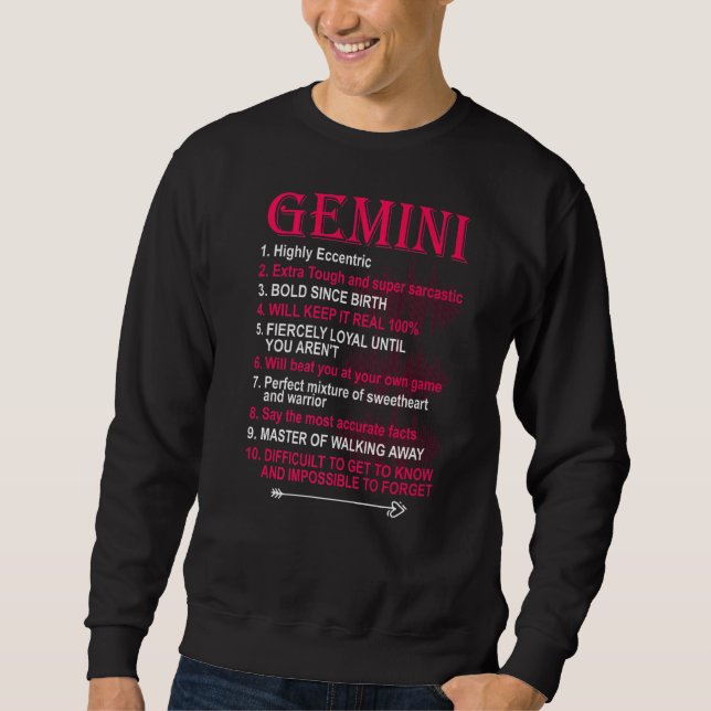 Sudadera Chicas de cumpleaños de Gemini Zodiac (Anverso)