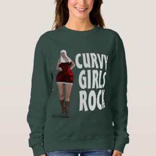 SUDADERA CHICAS DE CURVA ROCK NAVIDADES T-SHIRS