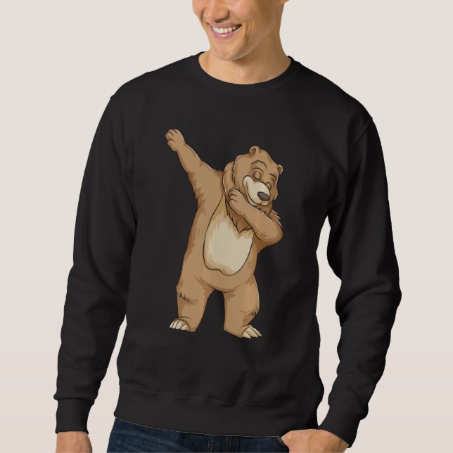 Sudadera Chicas de Dabbing Bear Cute Teddy Dance Boys (Anverso)
