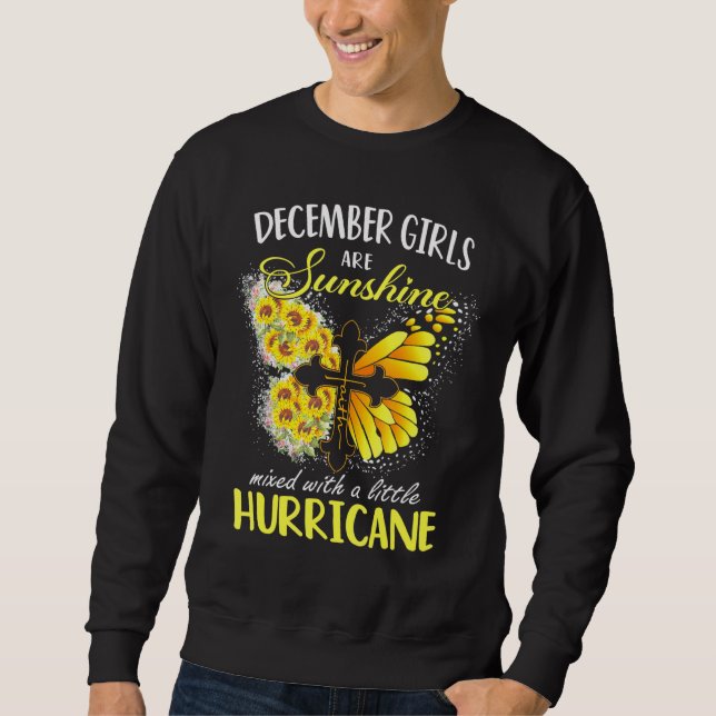 Sudadera Chicas De Diciembre Se Mezclan Con Pequeños Huraca (Anverso)