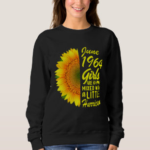 Sudadera Chicas de junio de 1964 58º cumpleaños del girasol