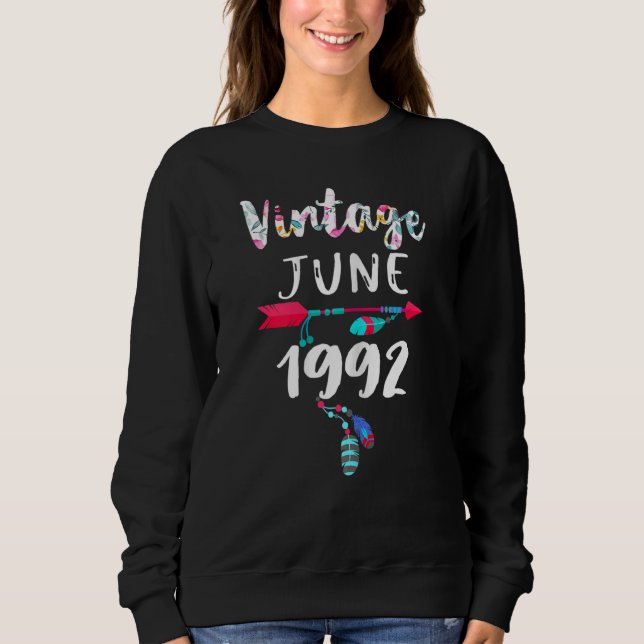 Sudadera Chicas de junio de 1992 30º cumpleaños 30 años de  (Anverso)