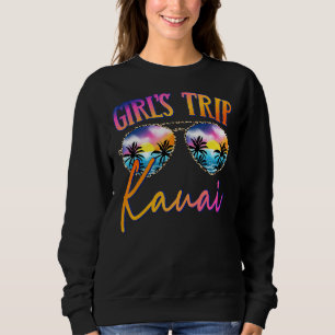 Sudadera Chicas de Kauai Hawaii 2022 Viaje gafas de sol Gir