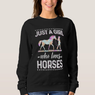 Sudadera Chicas de la equitación montando caballo