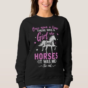 Sudadera Chicas de la equitación montando caballo