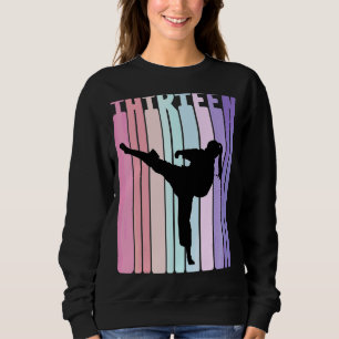 Sudadera Chicas de la Retro Taekwondo Karate de 13 años par