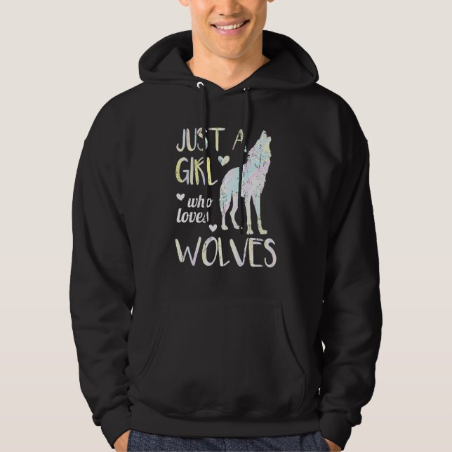 Sudadera Chicas De Lobo De La Loba De Los Predadores De Los (Anverso)