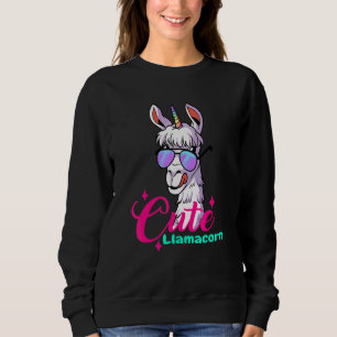 Sudadera Chicas de los niños de Cute Llama Alpaca