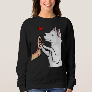 Sudadera Chicas De Mamá Perro Con Amor De Los Maridos Blanc