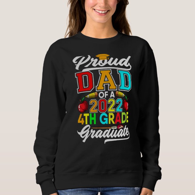 Sudadera Chicas De Niños De Cuarto Grado 2022 Orgullosos De (Anverso)