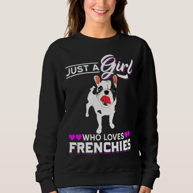 Sudadera Chicas de perro Bulldog francesas Bulldog francés (Anverso)