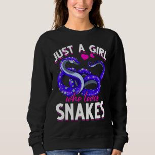 Sudadera Chicas de serpientes cuidadoras de reptiles animal