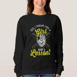 Sudadera Chicas de Softball Mujeres Jóvenes Softball Jugado