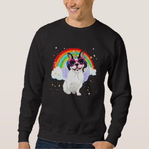 Sudadera Chicas de unicornio Bulldog francés galaxia espaci