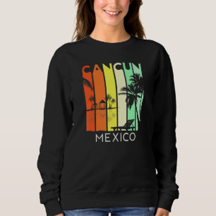 Sudadera Chicas de vacaciones de Cancun Mexico Retro Mexica