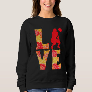 Sudadera Chicas de voleibol con amor floral