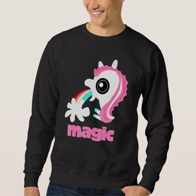 Sudadera Chicas De Vuelta A La Escuela Rainbow Barf Magic U (Anverso)