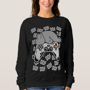 Sudadera Chicas del videojuego Hippo Noob Oof Kids