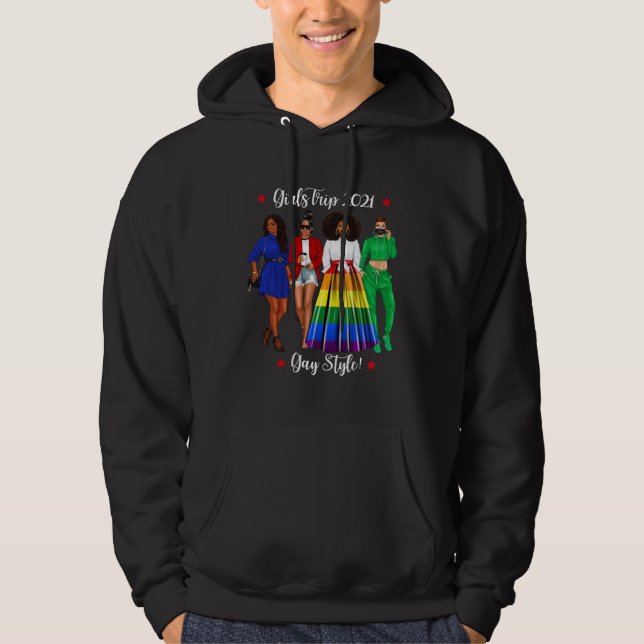 Sudadera Chicas Divertidas Viaje LGBTQ Vacaciones Gay Mujer (Anverso)