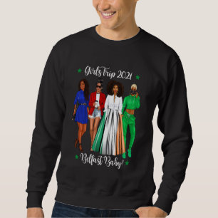 Sudadera Chicas divertidos recorren Belfast vacaciones Hen 