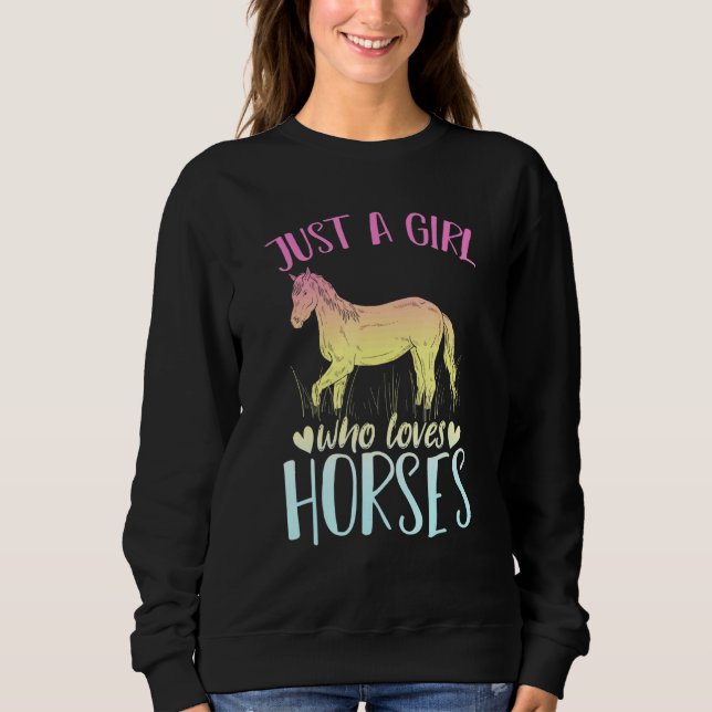 Sudadera Chicas ecuestres hobby hobby montando caballo (Anverso)