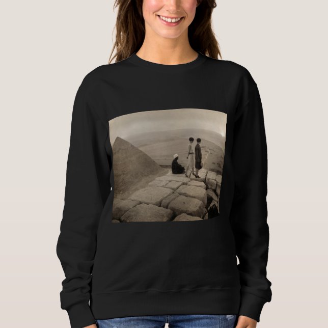 Sudadera Chicas Flapper Amanecer Pirámide de Keops, Egipto  (Anverso)