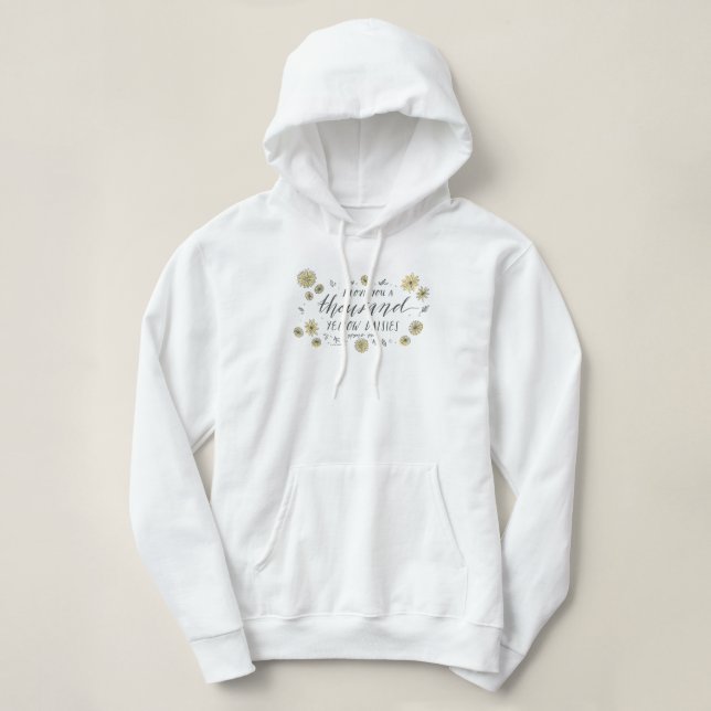 Sudadera Chicas Gilmore | Mil Daisies Amarillos (Diseño del anverso)